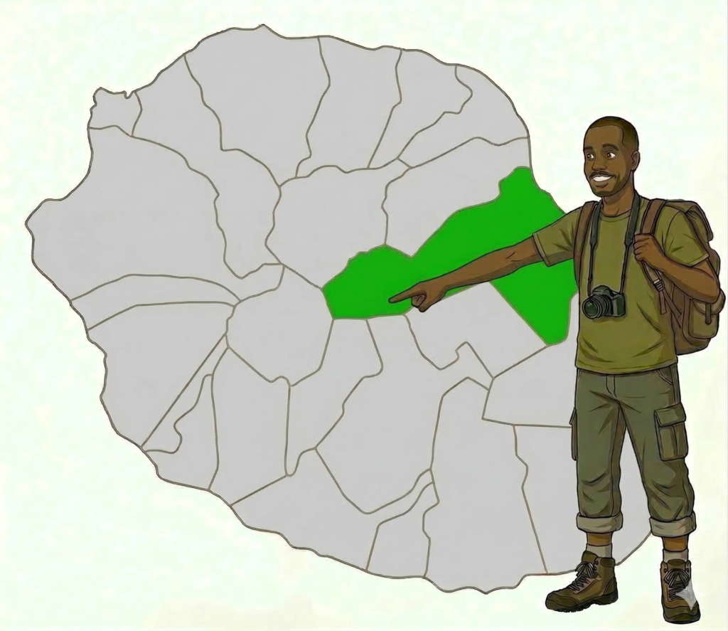 Carte Saint-Benoît à La Réunion