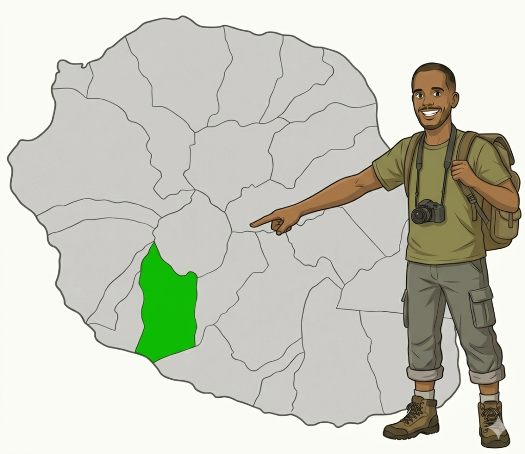 carte de Saint-Louis à La Réunion